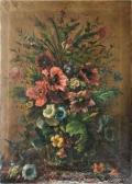 TUQUIT M 1800-1800,Nature morte au bouquet de fleurs,1887,Aguttes FR 2010-03-04