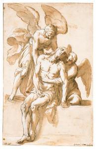 TURCHI Alessandro 1578-1649,Christ supported by two angels,Christie's GB 1999-01-28