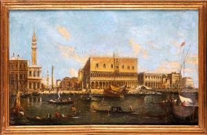 TURIN SCHOOL (XVIII),Venezia - Palazzo Ducale dal Canal ,18th century,Casa d'Aste Arcadia 2023-03-29