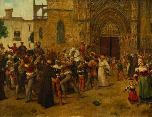 TURINA Y AREAL Joaquín 1847-1903,La llegada,Castells & Castells UY 2018-09-05