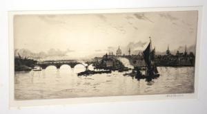TURNBULL Andrew Watson,The Thames from Tower Bridge,Shapes Auctioneers & Valuers 2016-03-12