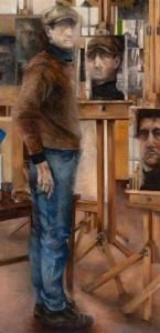 TURNBULL Peter 1950,Self Portrait in the Studio,1981,William Doyle US 2021-07-29
