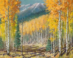 Turner Ben 1912-1966,Colorado Aspens,Santa Fe Art Auction US 2023-11-11