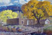 Turner Ben,depicting fall cottonwood tree and adobe dwelling ,Wickliff & Associates 2009-06-27
