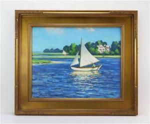 TURNER Bruce S. 1894-1963,Essex River sail,Kaminski & Co. US 2022-04-03