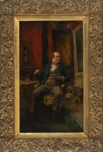 TURNER Charles Henry 1848-1908,A seated gentleman.,Eldred's US 2019-06-13