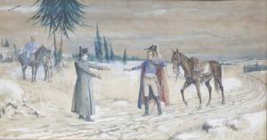 turner e. p 1800-1800,Napoleon greeting another officer in the road,Christie's GB 2004-10-05