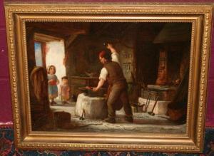 TURNER Edward L. 1921,The Blacksmith's Shop,Reeman Dansie GB 2011-04-12