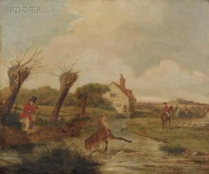 TURNER Francis Calcraft 1782-1846,Lot of Two Scenes of Stag Hunting,Skinner US 2008-04-10