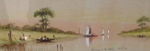 TURNER G.A 1800-1800,19/20th century- 'Evening on the Avon'; watercolou,Rosebery's GB 2006-05-09