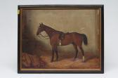 TURNER J,"Goliath", Portrait of a Bay in a Stable,1888,Hartleys Auctioneers and Valuers 2022-06-08