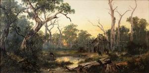 TURNER James Alfred 1850-1908,Kangaroos at a billabong,Bonhams GB 2010-06-26