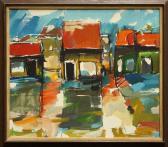 TURNER JERROLD 1933,Cityscape with Building Facades,Clars Auction Gallery US 2010-04-10