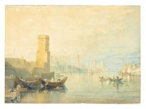 TURNER Joseph Mallord William 1775-1851,Cologne from the river,Christie's GB 2024-02-01