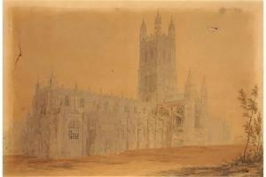 TURNER Joseph Mallord William 1775-1851,GLOUCESTER CATHEDRAL,Mellors & Kirk GB 2015-03-04