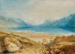 TURNER Joseph Mallord William 1775-1851,Lake of Geneva from Above Vevey,Sotheby's GB 2025-07-02