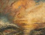 TURNER Joseph Mallord William,Sailing ships at sunset before an approaching stor,Nagel 2023-11-08