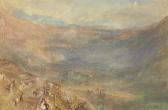 TURNER Joseph Mallord William,The Brunig Pass from Meringen, Switzerland,1848,Christie's 2009-01-28