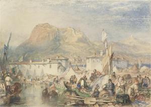 TURNER Joseph Mallord William 1775-1851,View of Corinth, Greece,Christie's GB 2009-12-08