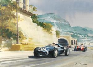 TURNER Michael 1934,1958 Monaco Grand Prix,Bonhams GB 2019-07-05