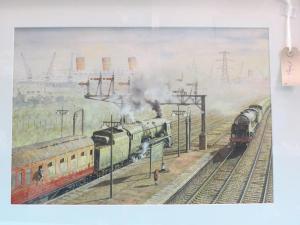 TURNER Mike A 1900,railway artist, Southampton Central railway statio,Campbells GB 2017-05-16