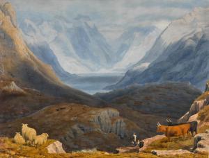 TURNER OF OXFORD William 1789-1862,Loch Duich and the mountains of Glen Shie,18th century,Sotheby's 2023-07-06