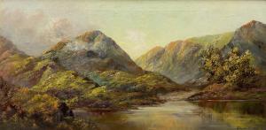 TURNER Prudence 1930-2007,Mountainous Highland Lake Landscape,David Duggleby Limited GB 2023-07-22