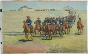 TURNER REID ALBERT 1873-1955,General Custer leading the troops,Eldred's US 2015-07-09