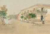 TURNER Ross Sterling 1847-1915,Mexico Street Scene,1893,Skinner US 2016-01-19