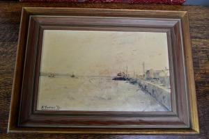 TURNER Sally,Off the Harbour,1976,Bamfords Auctioneers and Valuers GB 2016-08-03