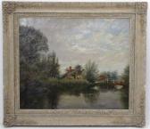 TURNER W.,River scene with punt and bridge,Dickins GB 2018-11-16