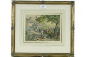 TURNER William,Children outside a country cottage,Burstow and Hewett GB 2015-04-29