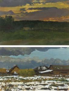TURZHANKY Leonard Viktorovich 1875-1945,Night Clouds,1937,Christie's GB 2004-10-19