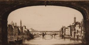 TUSHINGHAM Sidney 1884-1968,Ponte Vecchio,Burstow and Hewett GB 2009-10-21