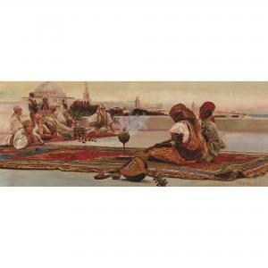 TUSQUETS Y MAIGNON Ramon 1837-1904,Escena orientalista,1870,Lamas Bolaño ES 2022-11-09