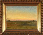 TUXEN Laurits 1853-1927,Sunrise by the moor in Jylland province, Denmark,Bruun Rasmussen 2007-06-25