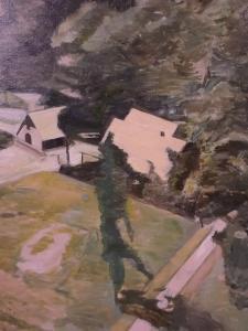 TUYMANS Luc 1958,aerial view of rural cottage,Crow's Auction Gallery GB 2017-07-05