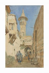 TYNDALE Walter Frederick Roofe 1855-1943,A bustling street before a minaret, Damasc,1997,Christie's 2017-07-13
