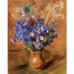 tyrsa nikolai andreevich 1887-1942,STILL LIFE OF CORNFLOWERS,Sotheby's GB 2009-11-30