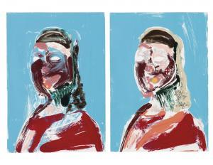 TYSON Nicola 1960,Portrait Head #2; Portrait Head #3,2002,Christie's GB 2018-10-23