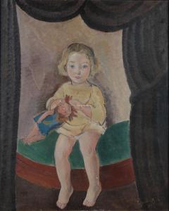 TYTGAT Edgard 1879-1957,Enfant et sa poupée,1924,Campo & Campo BE 2024-04-23