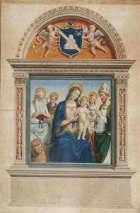UBALDI Tommaso,Madonna and Child with attendant Saints surmounted,Mallams GB 2009-10-09