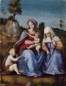 UBERTINI Francesco 1494-1557,Madonna col Bambino, San Giovannino e Santa Elisab,Finarte 2010-12-18
