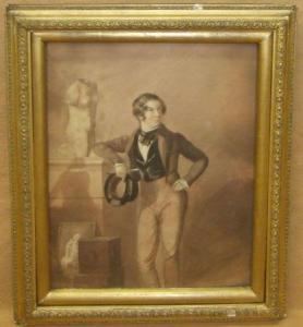 UBSDELL R.H.C. 1813-1887,Full Length Portrait of a Young Gentleman Artist S,1837,Keys GB 2010-02-19