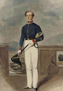 UBSDELL R.H.C.,Portrait of a Naval surgeon standing on the deck o,1830,Christie's 2011-04-12