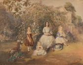 UBSDELL R.H.C.,Portrait of Four Children in a Garden,Simon Chorley Art & Antiques 2016-01-26
