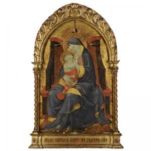 UCCELLO Paolo 1397-1475,THE MADONNA AND CHILD ENTHRONED,Sotheby's GB 2009-07-08