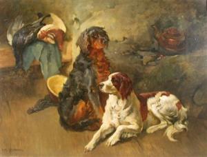 UCHERMANN Karl 1855-1940,TWO SPANIELS WITH GAME,Lyon & Turnbull GB 2007-07-12