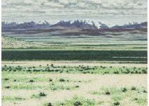 UCHIDA Jofu 1921,The distant view of Cordillera Real (Andes, Bolivia),Mainichi Auction JP 2018-11-10