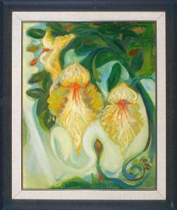 UDERWANGEN Maria Elisabeth 1916,Komposition mit Orchideen,Allgauer DE 2008-04-24